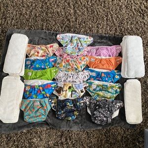 Cloths diapers with 34 inserts